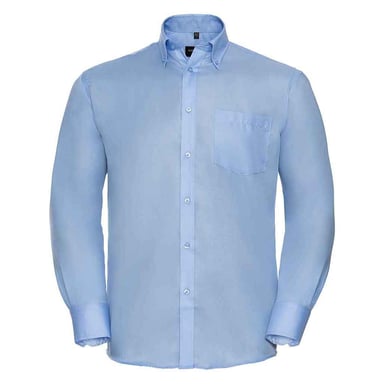 Russell Collection Mens Ultimate Long-Sleeved Formal Shirt (Bright Sky)