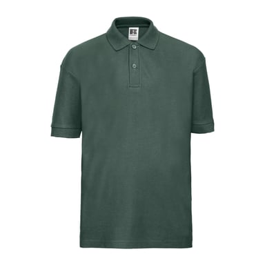 Russell Childrens/Kids Classic Polycotton Polo Shirt (Bottle Green)
