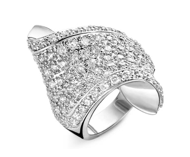 Orphelia Women's 925 Sterling Silver Ring - Silver R-4372