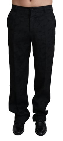 Preciosos pantalones de vestir con cierre de cremallera y detalles de logotipo
