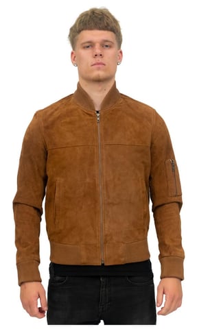 Chaqueta bomber MA-1 de ante de cabra para hombre - Auckland