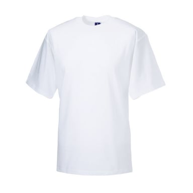 Russell Mens Organic Short-Sleeved T-Shirt (White)