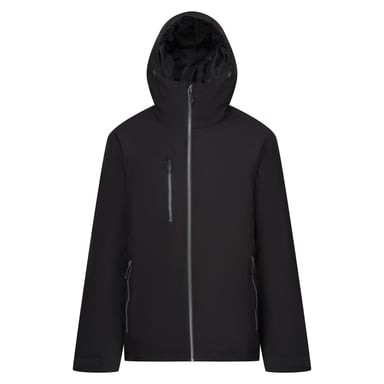 Regatta Mens Navigate Insulated Waterproof Jacket (Black/Seal Grey)