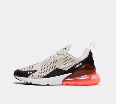 Nike Air Max 270 Trainers Black/Light Bone/Hot Punch