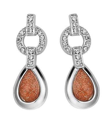 Orphelia Women's 925 Sterling Silver Drop Earrings - Silver ZO-5206