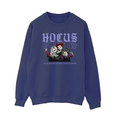 Disney Womens/Ladies Hocus Pocus Hallows Eve Sweatshirt (Navy Blue)