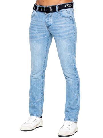 Vaqueros rectos Enzo para hombre - Azul claro
