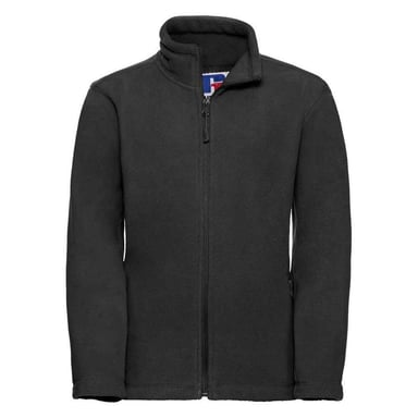 Russell Childrens/Kids Full Zip Outdoor Fleece Jacket (Black)