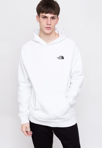 Sudadera con capucha The North Face Mens Reglan Red Box en blanco