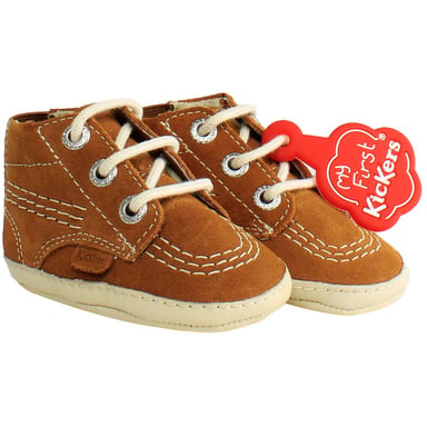 Kickers Hi Crib zapatos marrones para niños