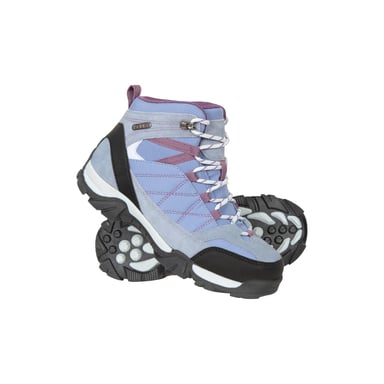 Mountain Warehouse Childrens/Kids Trail Suede Walking Boots (Lilac)
