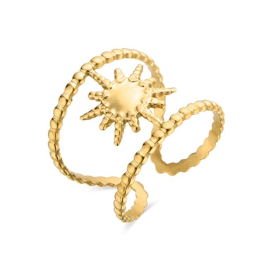 Anillo Luxenter acabado en oro amarillo de 18K - Daeba
