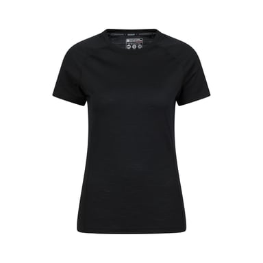 Mountain Warehouse Womens/Ladies Summit Merino Wool Thermal Top (Black)
