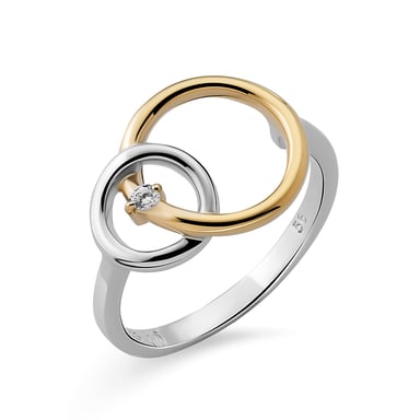 Orphelia Women's 925 Sterling Silver Ring - Silver/Gold ZR-7503/1