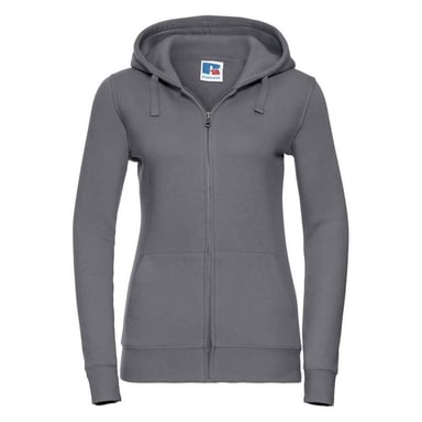 Russell Womens/Ladies Authentic Full Zip Hoodie (Convoy Grey)