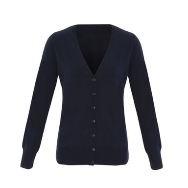 Premier Womens/Ladies Essential Acrylic Cardigan (Navy)