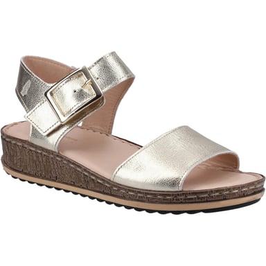 Hush Puppies Womens/Ladies Ellie Leather Sandals (Gold)