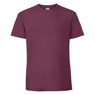 Fruit Of The Loom Mens Iconic 195 Ringspun Premium Tshirt (Burgundy)