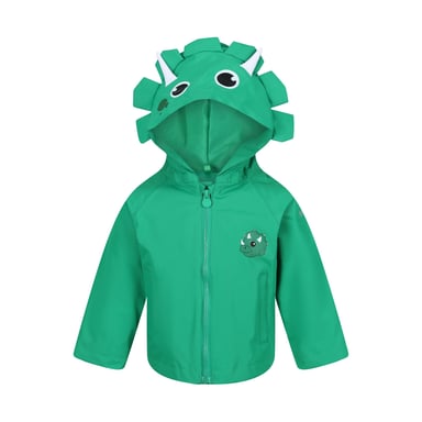 Regatta Childrens/Kids Stompy The Dinosaur Waterproof Jacket (Jellybean Green)