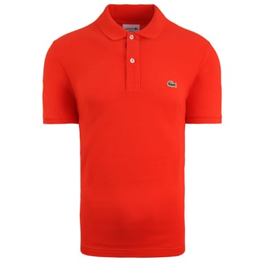 Lacoste clásico slim fit masculina polo rojo