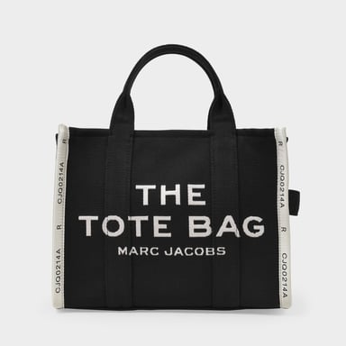 The Medium Tote Bag en lona negra