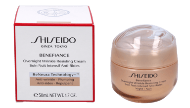 Crema de Noche Resistente a Arrugas Benefiance de Shiseido 50 ml