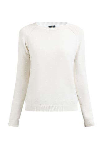 Dreimaster Knitted pullover women off-white