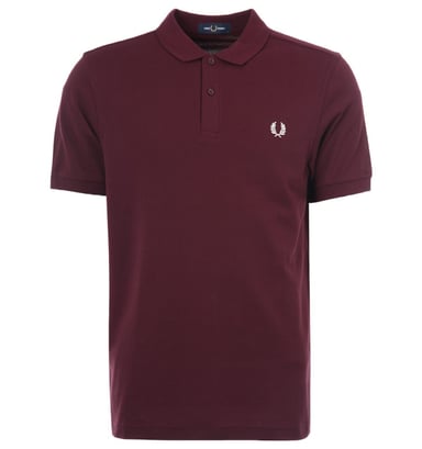 Men's Fred Perry M6000 Plain Polo Shirt in Red