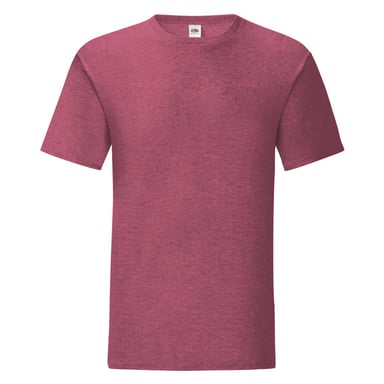 Fruit Of The Loom Mens Iconic T-Shirt (Pack of 5) (Heather Burgundy)