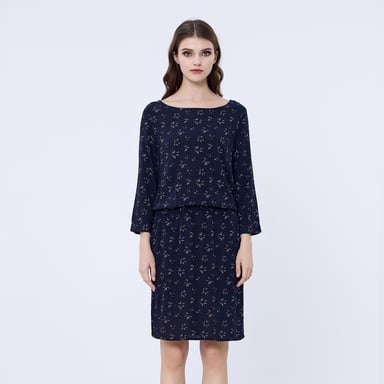 Printed tunic dress