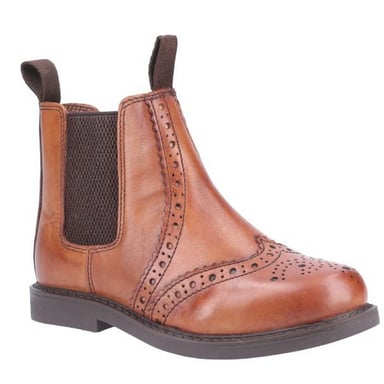 Cotswold Childrens/Kids Nympsfield Leather Chelsea Boot (Tan)