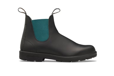 Botín Chelsea Blundstone n.° 2307 en color negro y verde azulado