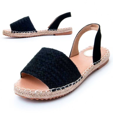 Sandalía Plana Montevita Yuttan4 en Negro