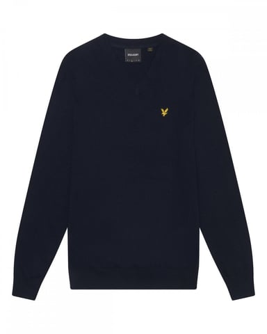 Lyle & Scott Cotton Merino Mens V-Neck Jumper