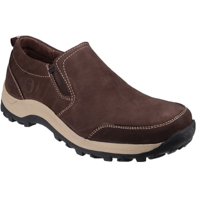 Cotswold Mens Sheepscombe Leather Slip On Casual Loafer Shoes