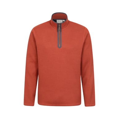 Mountain Warehouse Mens Beta Contrast Zip Top (Rust)