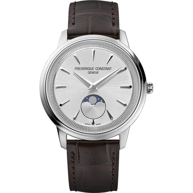 Frédérique Constant Moneta Moonphase Unisex's Brown Watch FC-206S3S6