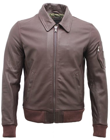 Chaqueta bomber de la Fuerza Aérea de EE. UU. A2 de cuero de vaca