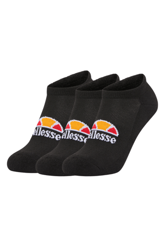 Ellesse 3 Pack Trainer Liner Sock in Black