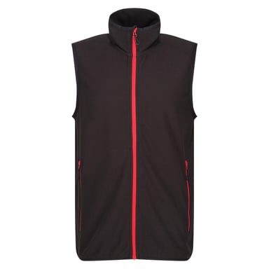 Regatta Mens Navigate Fleece Gilet (Black/Classic Red)