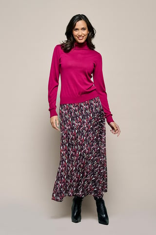 Amee Print Rok Taupe / Multi