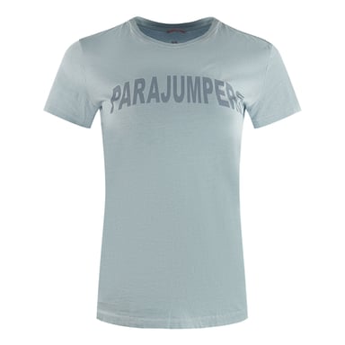 Parajumpers Cristie Brand Logo Vapor Blauw T-shirt