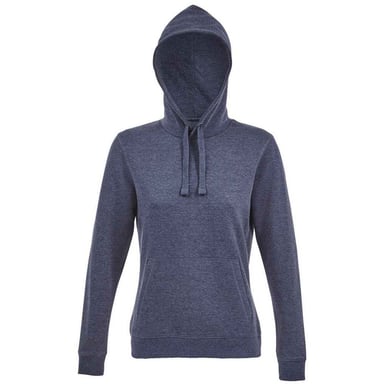 SOLS Womens/Ladies Spencer Hooded Sweatshirt (Denim Heather)