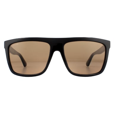 Gafas de sol cuadradas para hombre en negro y marrón de Gucci