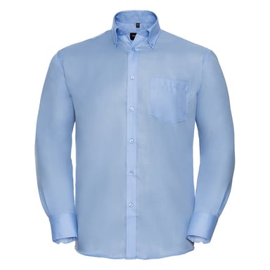Russell Collection Mens Ultimate Non-Iron Long-Sleeved Formal Shirt (Bright Sky)