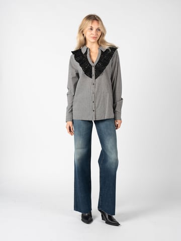 Pinko Camisa Lodi de mujer negro, Blanco