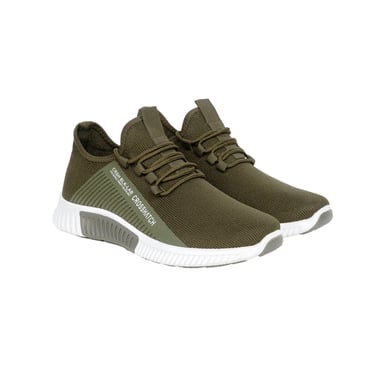 Crosshatch Mens Nimbus Trainers (Olive)