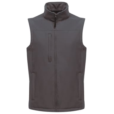 Regatta Mens Flux Softshell Bodywarmer / Sleeveless Jacket (Water Repellent & Wind Resistant) (Seal Grey/Seal Grey)