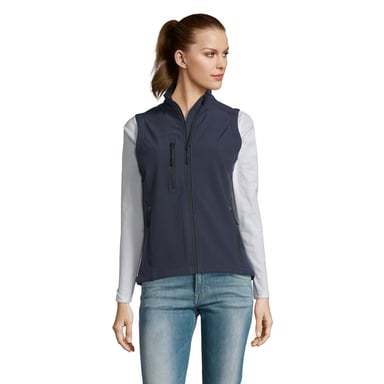 SOLS Womens/Ladies Rallye Softshell Sleeveless Gilet (French Navy)