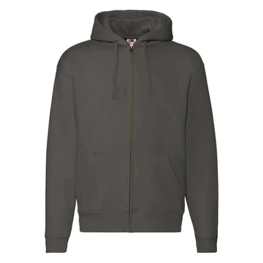 Fruit of the Loom Unisex Adult Premium Full Zip Hoodie (Charcoal)